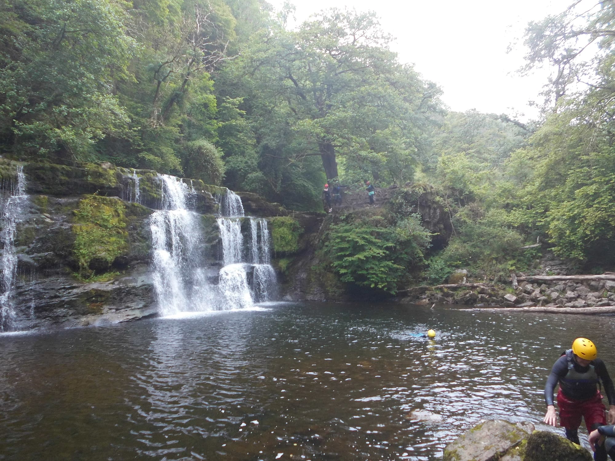 A beautiful waterfall in on of Brecon Beacons National Park gorges