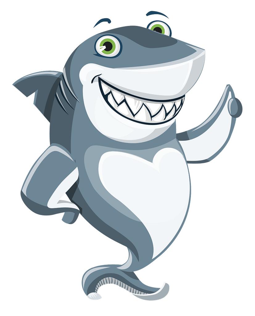 Smiling Shark Illustration
